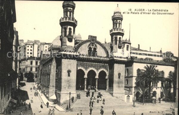 Alger Algerien Cathedrale et Palais d_Hiver du Gouvern
