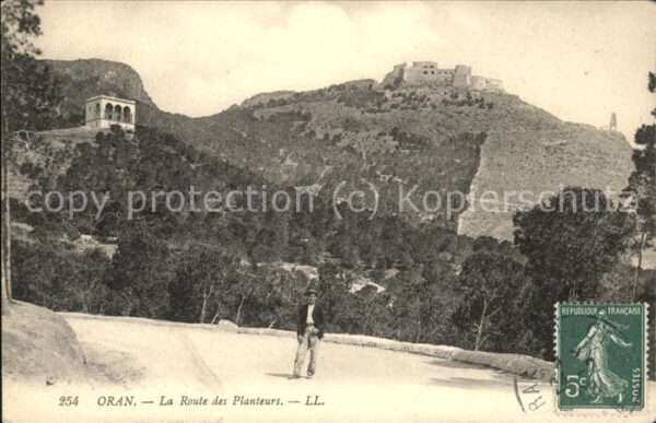 Oran Algerie Route des Planteurs Chateau Stempel auf