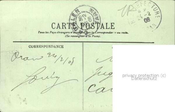 Oran Algerie Route des Planteurs Chateau Stempel auf – Bild 2
