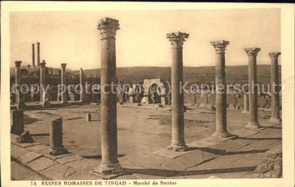 Timgad Ruines romaines Marche de Sertius