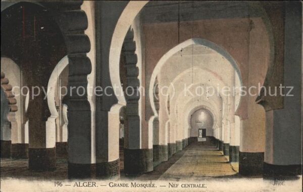 Alger Algerien Grande Mosquee Nef centrale