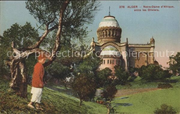 Alger Algerien Notre Dame d_Afrique entre les Oliviers