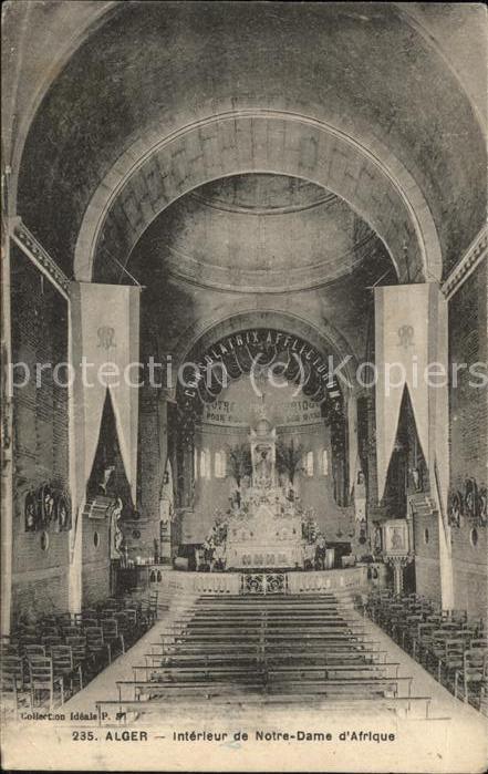 Alger Algerien Interieur de Notre Dame d_Afrique