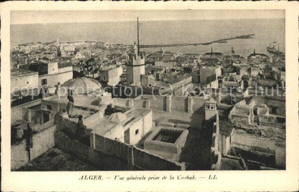 Alger Algerien Vue generale prise de la Casbah