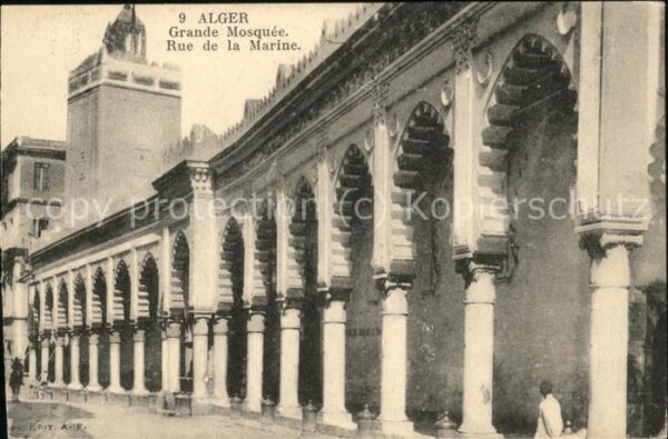 Alger Algerien Grande Mosquee Rue de la Marine
