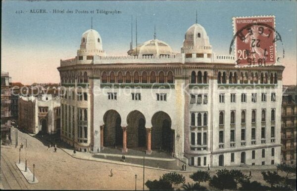 Alger Algerien Hotel des Postes et Telegraphes Stempel