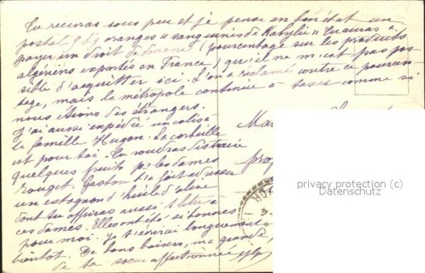 Alger Algerien Hotel des Postes et Telegraphes Stempel – Bild 2