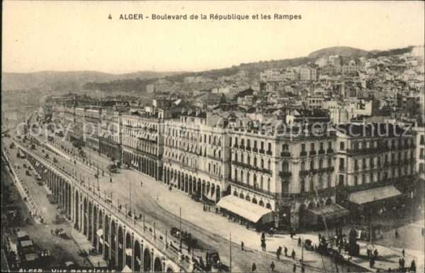 Alger Algerien Boulevard de la Republique et les Rampe