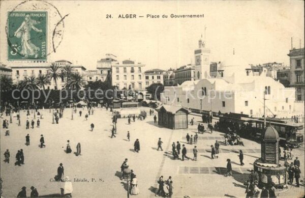 Alger Algerien Place du Gouvernement Statue du duc d_O