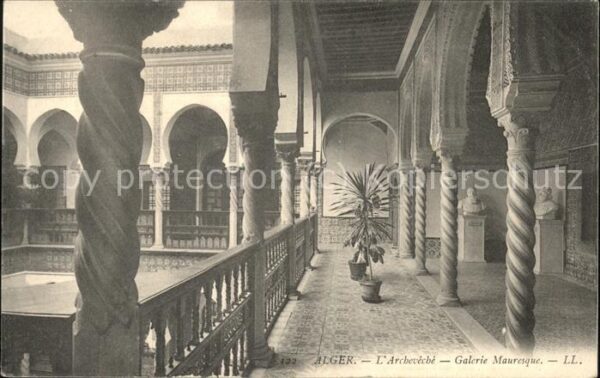 Alger Algerien Archeveche Galerie Mauresque