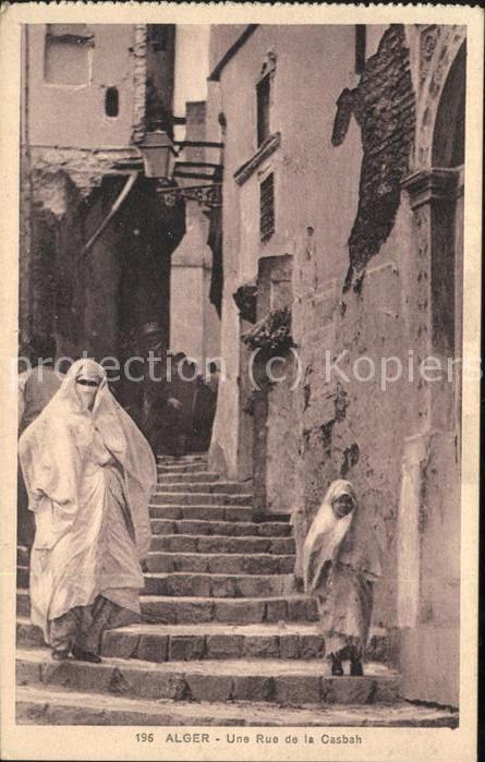 Alger Algerien Une rue de la Casbah