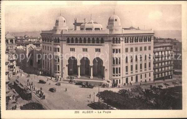 Alger Algerien La Poste tram