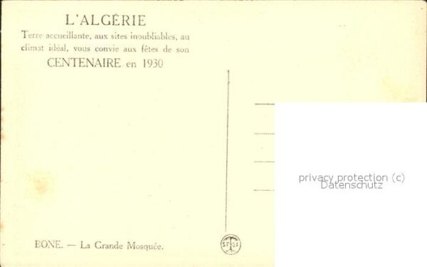 Alger Algerien La Grande Mosquee Fetes du Centenaire e – Bild 2