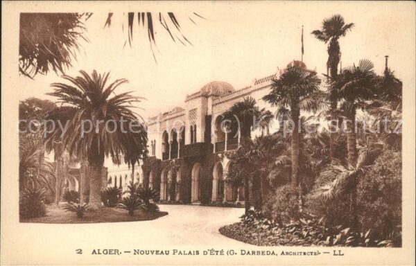 Alger Algerien Nouveau Palais d_Ete Architecte G. Darb