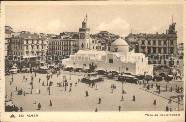 Alger Algerien Place du Gouvernement Statue du duc d_O