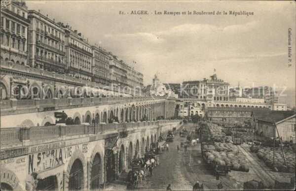 Alger Algerien Boulevard de la Republique et les Rampe