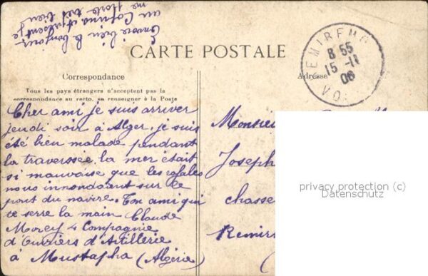 Alger Algerien La Sante et l'Anse de l'Amiraute Bateau – Bild 2