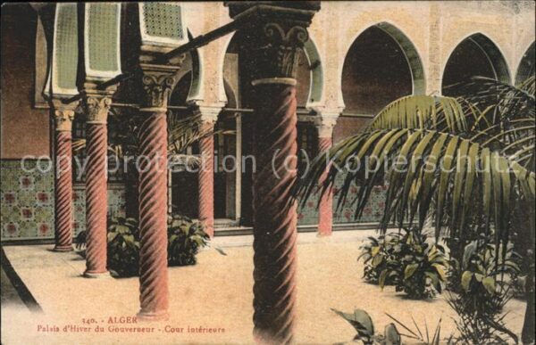 Alger Algerien Palais d_Hiver du Gouverneur Cour inter