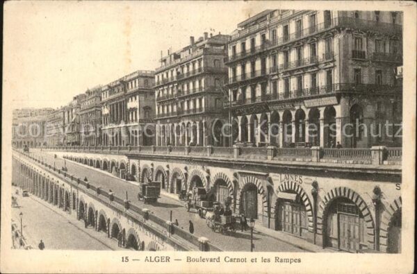 Alger Algerien Boulevard Carnot et les Rampes
