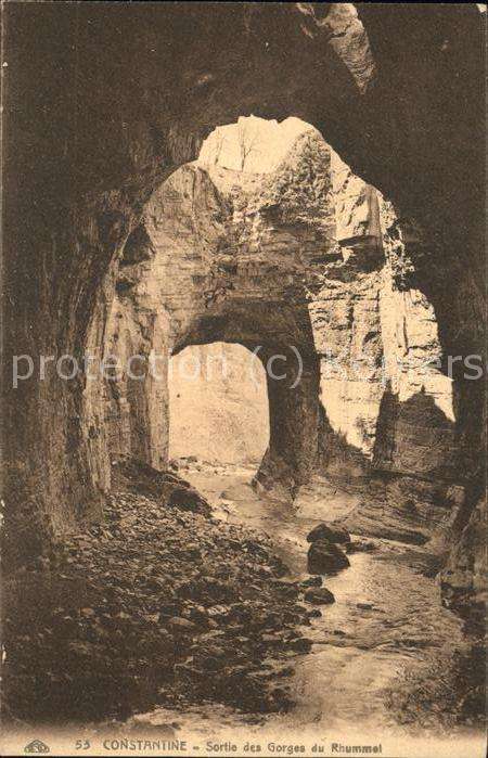 Constantine Algerien Sortie des Gorges du Rhummel Schluchten