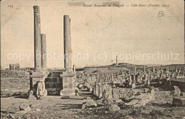 Timgad Ruines Romaines Cote Ouest