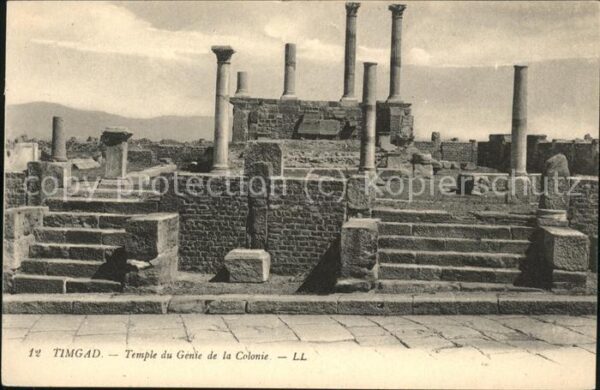 Timgad Ruines Romaines Temple du Genie de la C