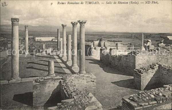 Timgad Ruines Romaines Salle de Reunion