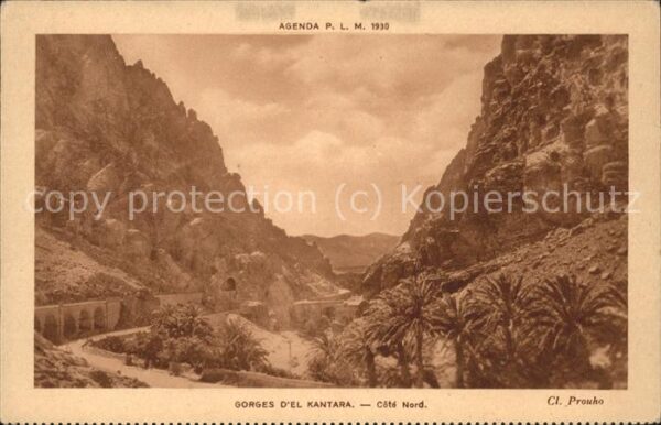El Kantara Les Gorges Cote Nord Schluchten