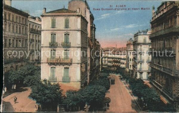 Alger Algerien Rue Dumont d_Urville et Henri Martin