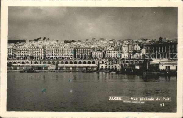 Alger Algerien Vue generale du Port