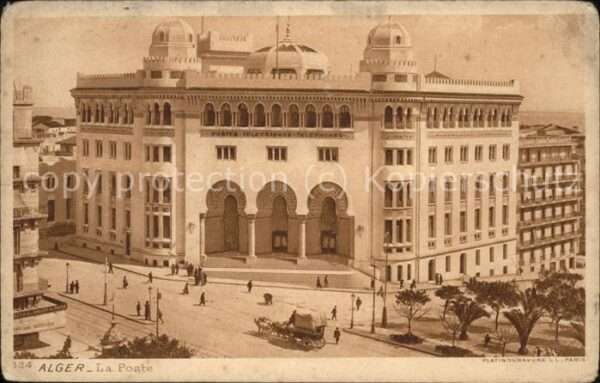 Alger Algerien La Poste Pferdekutsche