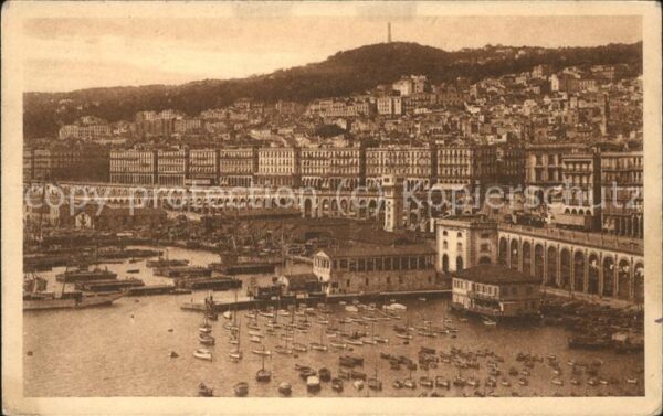 Alger Algerien Le Port et la Ville