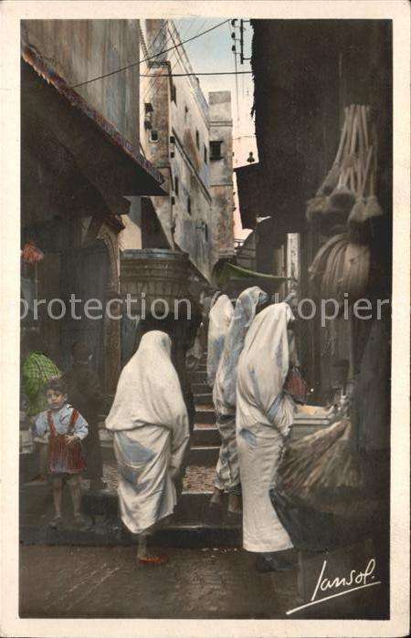 Alger Algerien Une Rue de la Casbah