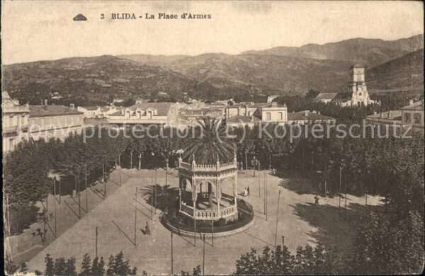Blida Algerien Place d_Armes Pavillon