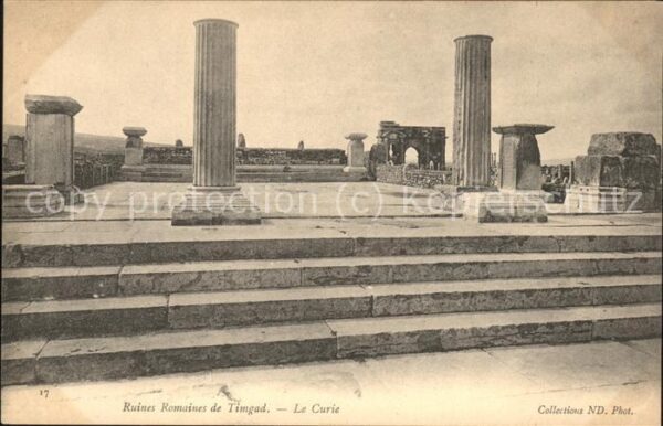 Timgad Ruines Romaines Le Curie