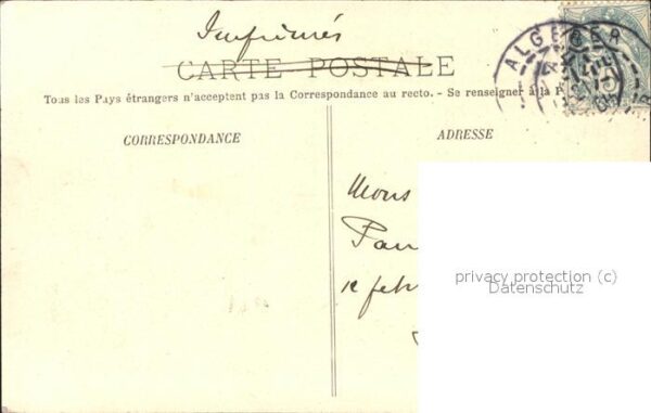 Alger Algerien Vue generale prise de la Casbah Port – Bild 2