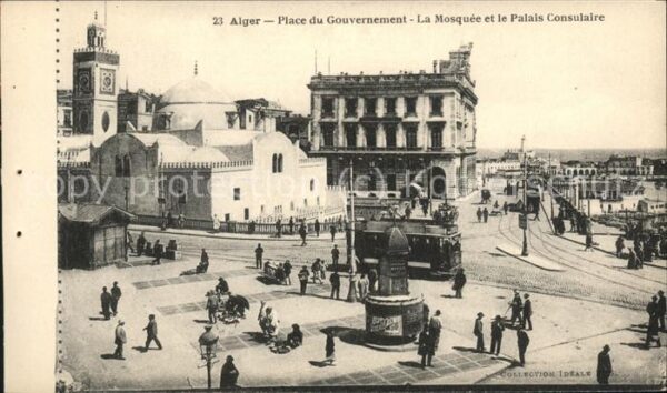 Alger Algerien Place du Gouvernement Mosquee et Palais