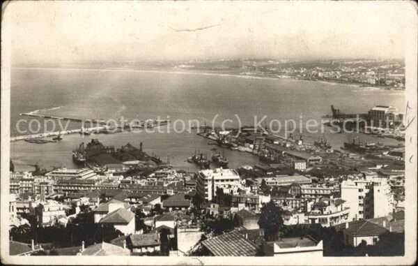 Alger Algerien Entree du Port de l'Agha et Baie d_Alge