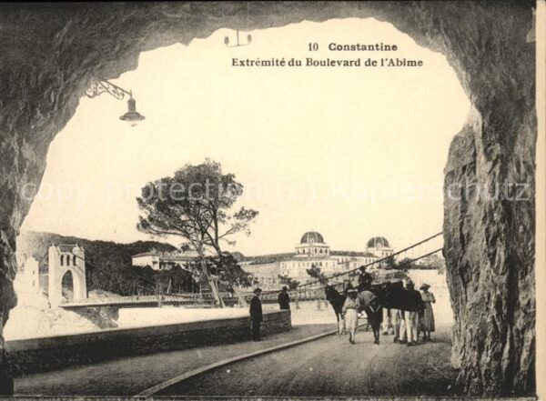 Constantine Algerien Extremite du Boulevard de l'Abime