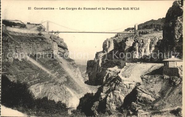 Constantine Algerien Gorges du Rhummel et Passerelle de Sidi