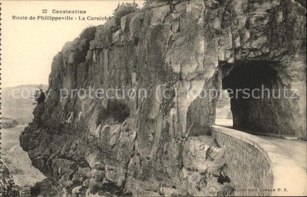 Constantine Algerien Route de Phillippeville La Corniche