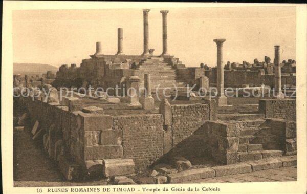 Timgad Ruines Romaines Temple du Genie de la C