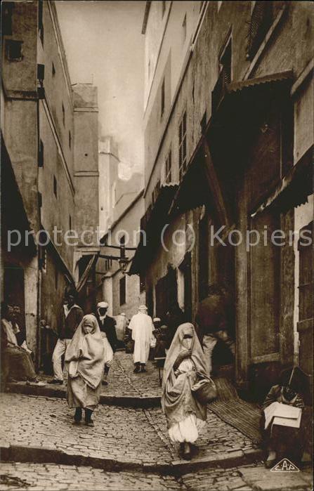 Alger Algerien Une Rue de la Casbah