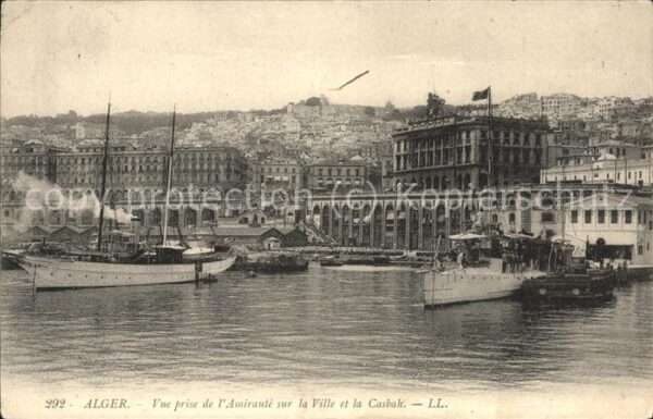 Alger Algerien Vue generale prise de l'Amiraute et la