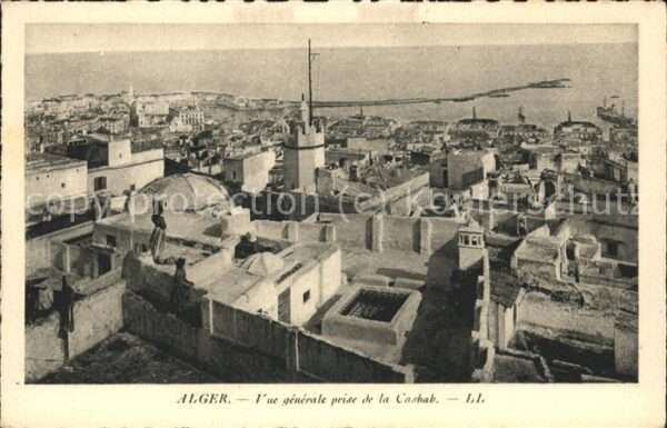 Alger Algerien Vue generale prise de la Casbah