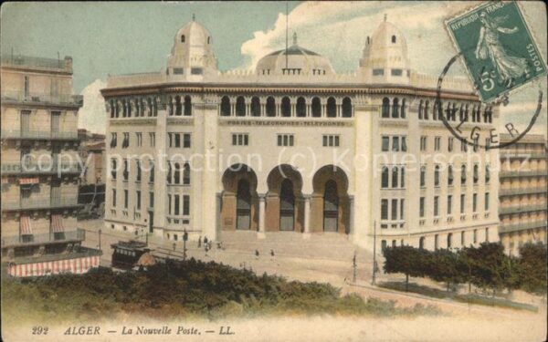 Alger Algerien La Nouvelle Poste Stempel auf AK