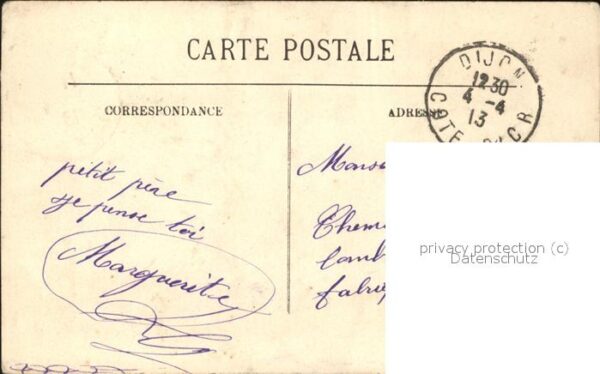 Alger Algerien La Nouvelle Poste Stempel auf AK – Bild 2