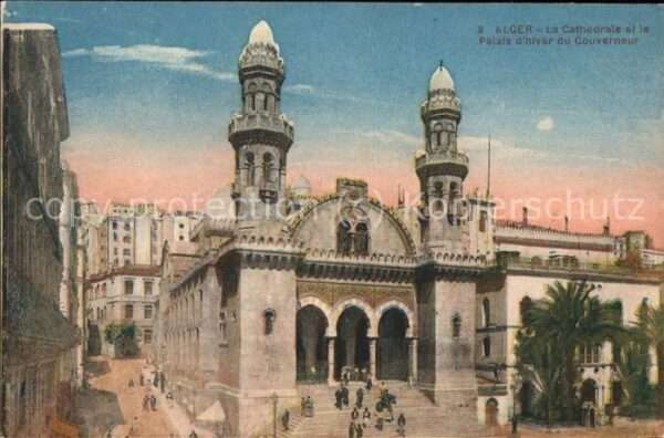 Alger Algerien Cathedrale et Palais d_Hiver du Gouvern