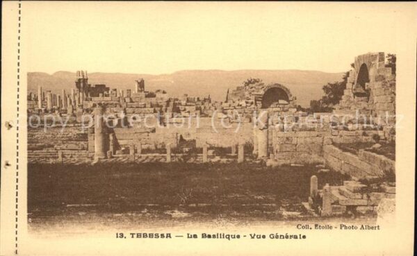 Tebessa Basilique vue generale Ruines
