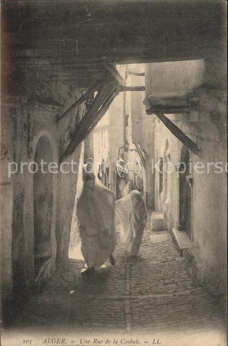 Alger Algerien Une Rue de la Casbah